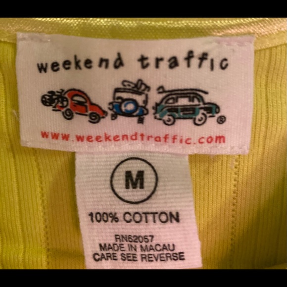 EUC weekend traffic lemon lime/green tank. - Picture 2 of 8